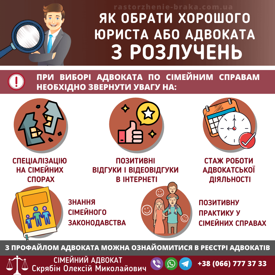 Як обрати хорошого юриста або адвоката з розлучень