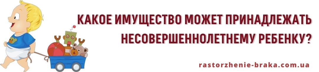 Какое имущество может принадлежать несовершеннолетнему ребенку? Какое имущество может принадлежать несовершеннолетнему ребенку?