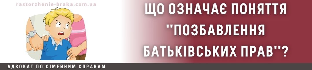 Що означає поняття позбавлення батьківських прав? Що означає поняття позбавлення батьківських прав?