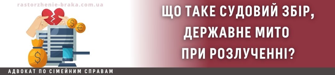 Що таке судовий збір / державне мито при розлученні?