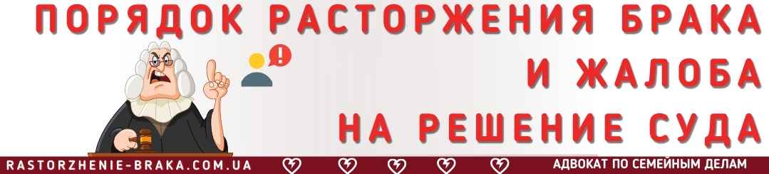 Порядок расторжения брака и жалоба на решение суда