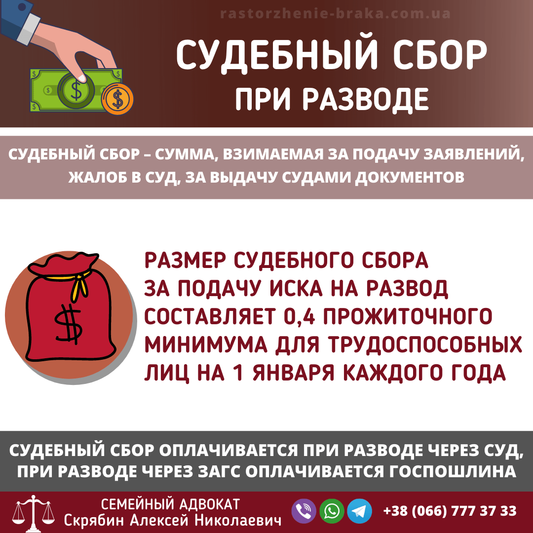 Судебный сбор при разводе Судебный сбор при разводе