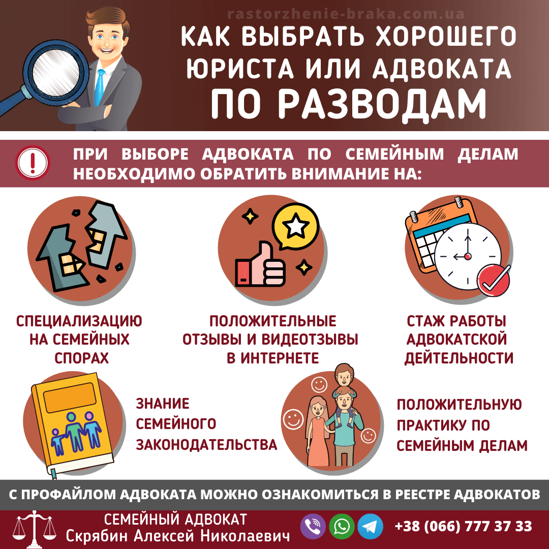 Как выбрать хорошего юриста или адвоката по разводам