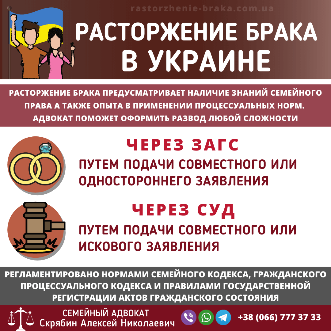 Расторжение брака в Украине
