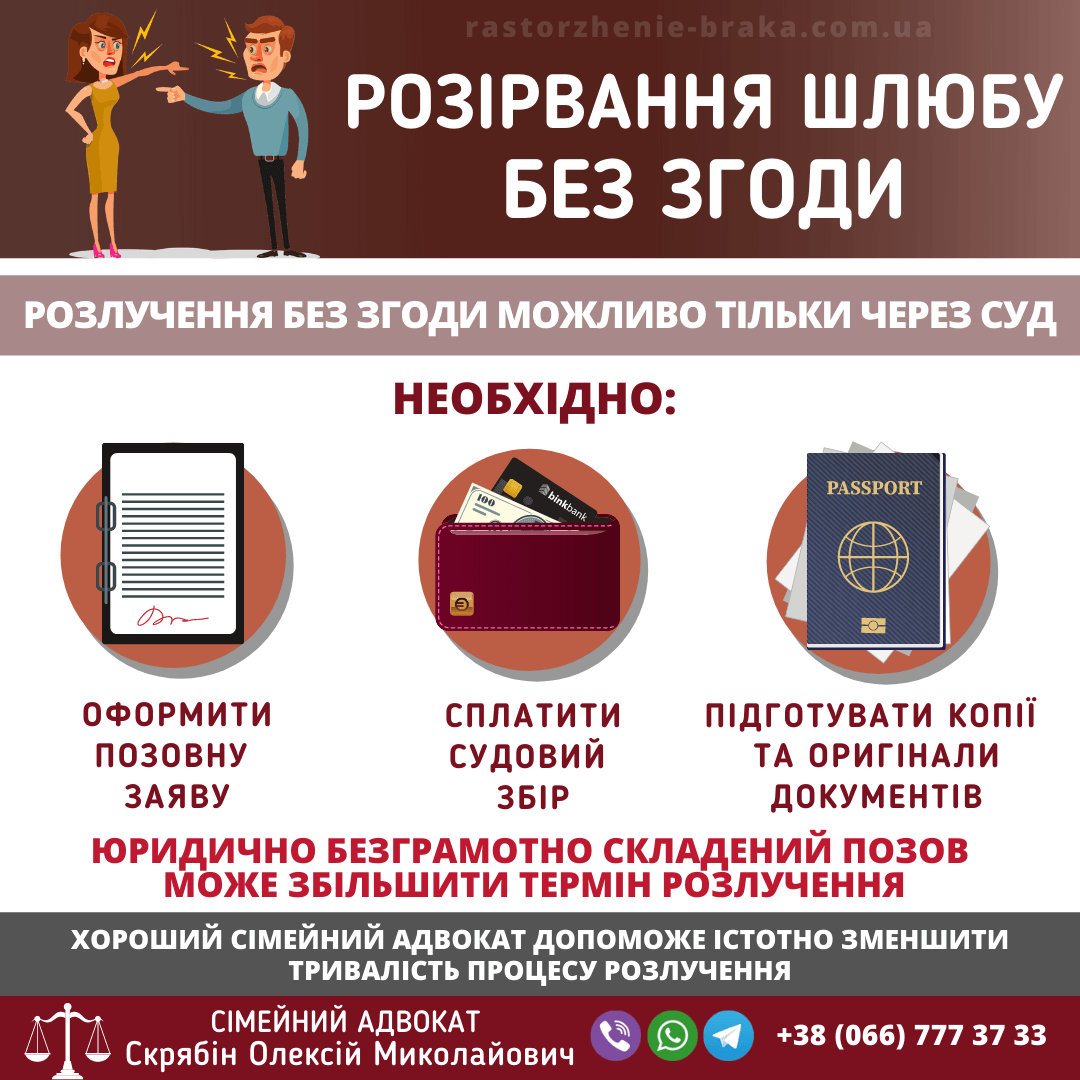 Розірвання шлюбу без згоди
